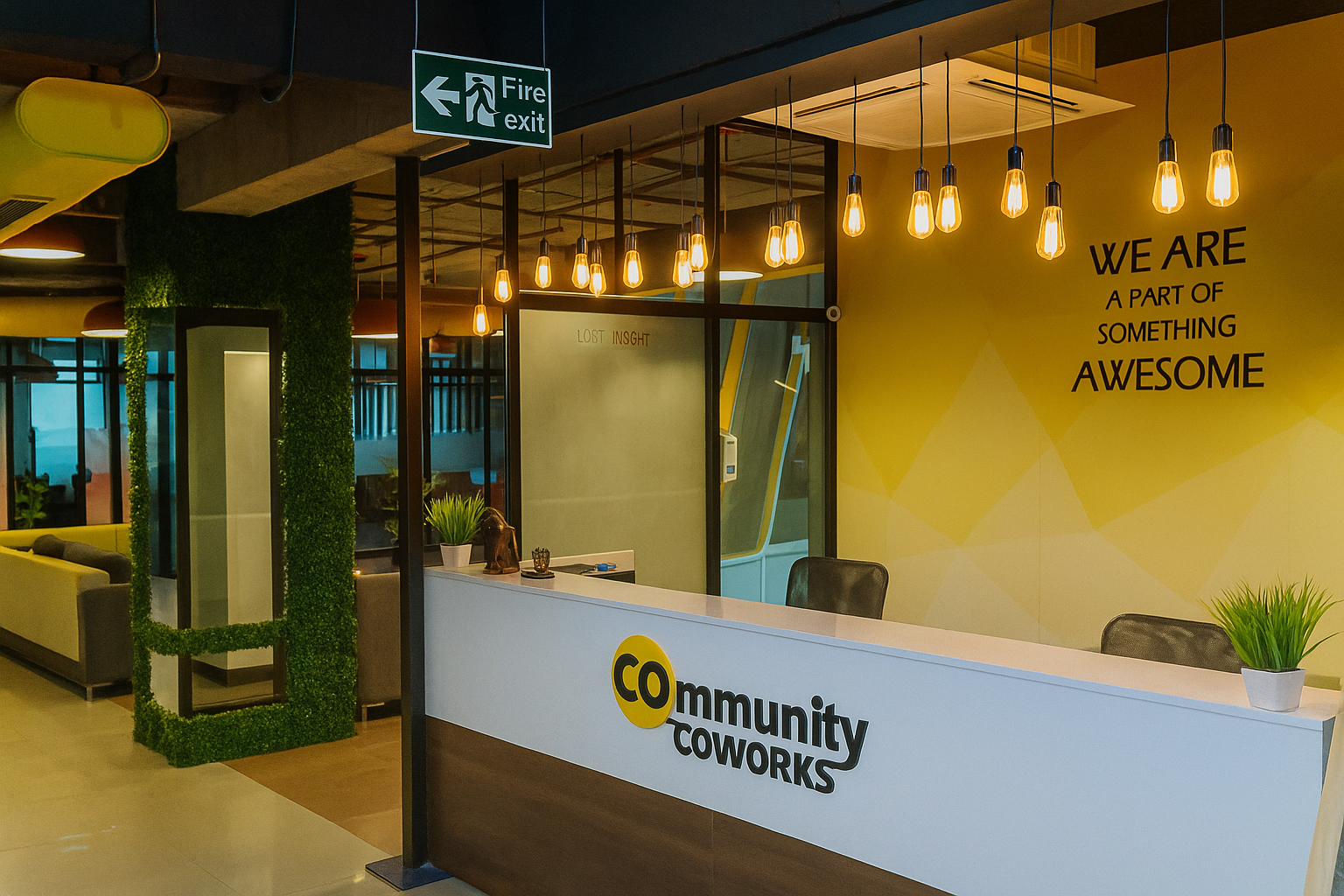 Private cabin with comfortable seating-Community Coworks