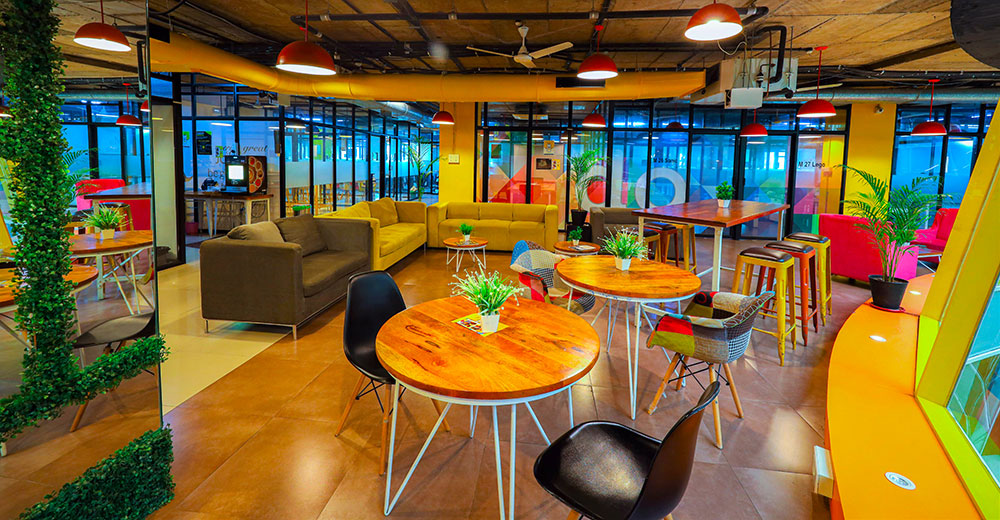 Interior view of the Community Coworks facility